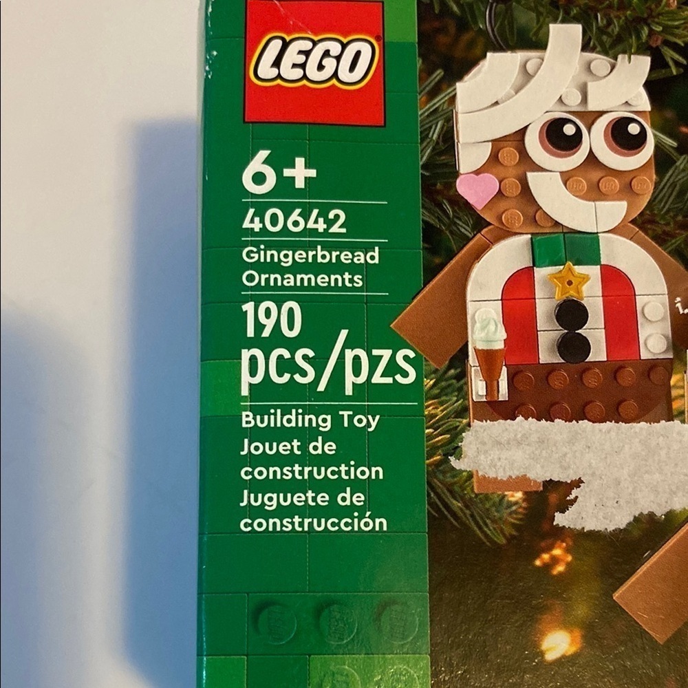Lego Green and Brown Building Set Whimsical Gingerbread Design